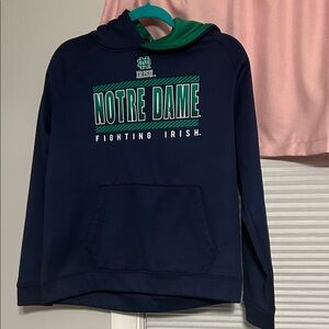 Colosseum Youth Navy and Green Hoodie